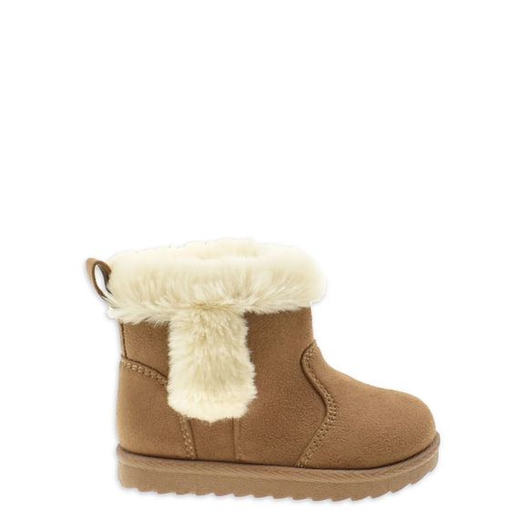 Wonder Nation Baby Girl Shearling Boot, Shoe Size: 2 - Picture 2 of 7